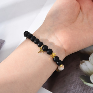 Braccialetti con perline dei 12 segni zodiacali in cristallo curativo, braccialetti astrologici con pietre naturali per chakra, per donna e uomo, stile trendy e alla moda. - Product Image 6