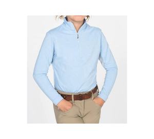 Ropa ecuestre personalizada de alta calidad para niños, camisas ecuestres con cremallera, camisetas de manga larga para montar a caballo - Product Image 2