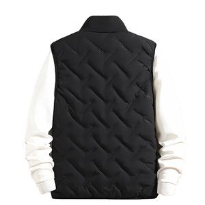 Prendas de abrigo para Golf y correr, chaleco de tela tejida transpirable para hombre, chaleco acolchado ligero, poliéster, impermeable, a prueba de viento - Product Image 2