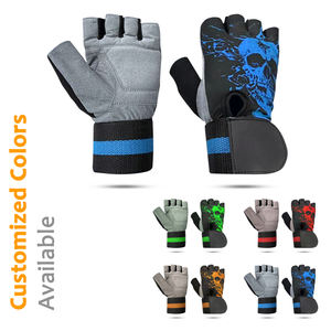 Venta al por mayor guantes de levantamiento de pesas guantes de gimnasio para ejercicio gimnasio fitness con guantes de Palma de refuerzo en cuero sintético - Product Image 5