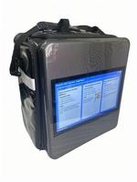 Mochila Publicitaria Digital con Pantalla LCD de 18.5 Pulgadas para Reparto de Comida al Aire Libre
