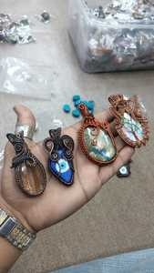 สร้อยคอจี้ทองแดงหุ้มลวดต้นไม้เพื่อชีวิตที่สวยงามดีไซน์เนอร์ทำด้วยมือสำหรับคนรักธรรมชาติทุกขนาดมีของขวัญให้เลือก - Product Image 3