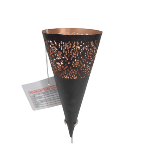 Juego decorativo para el hogar de 3 soportes de luz T de cono de hierro de tamaño mediano soporte de vela de Color negro para decoración de festivales y hogares - Product Image 2