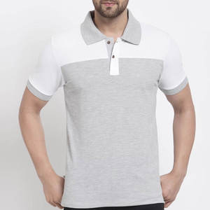 Maillot respirant pour homme, nouveau design, en polyester/coton de haute qualité, séchage rapide, anti-plis, manches courtes, couleur unie - Product Image 1