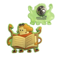 Conception personnalisée PVC Badges broche en caoutchouc de l'embrayage pour la décoration de fête d'enfant