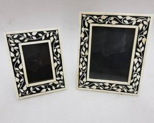 Cadre photo décoratif de haute qualité, léger, moderne, écologique, créatif, fait à la main, avec incrustations d'os, en provenance d'Inde. - Product Image 6