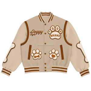 Vestes universitaires de haute qualité pour hommes vestes universitaires vierges en gros veste universitaire Letterman unie avec logo personnalisé pour homme - Product Image 1