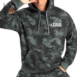 Sudadera con capucha de camuflaje personalizada XL para hombre OEM ODM estilo camuflaje ropa de calle 100% algodón sudaderas con capucha al por mayor de fabricante a granel - Product Image 2