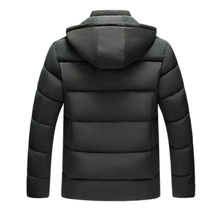 Chaqueta acolchada personalizada para exteriores para hombre, diseñada con mezcla de poliéster aislada, capa exterior impermeable, manga larga para invierno - Product Image 5