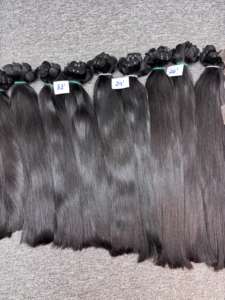 วิกผม100% ธรรมชาติขนาด28-30นิ้วสำหรับต่อผมมนุษย์แท้เวียดนามมัดด้านหน้าสำหรับการปิดลูกไม้เครื่องจักรสองชั้น - Product Image 5