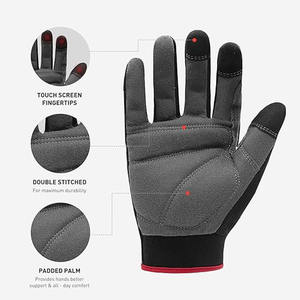 Guantes de Seguridad Reflectantes de Alta Visibilidad para Control de Tráfico, Guantes de Cuero para Control de Tráfico en Carreteras y Calles - Product Image 3