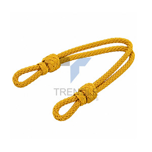 Cordón Trenzado Dorado de Estilo Clásico, Cordones para Prendas de Alta Tenacidad, Cordón Metálico Hecho a Mano - Product Image 2