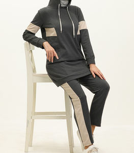 Survêtements grande taille pour femmes, vêtements musulmans à la mode, vêtements de sport de haute qualité, vêtements islamiques 100% coton - Product Image 2