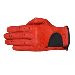 Gants de golf en cuir de mouton pur de couleur unie faits sur mesure, respirants et antidérapants, gants en cuir pour hommes - Product Image 3