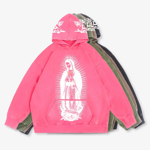 Sudaderas con capucha con logotipo personalizado, ropa de calle, jersey de gran tamaño, sudaderas Unisex para hombres y mujeres, impresión personalizada al por mayor - Product Image 1