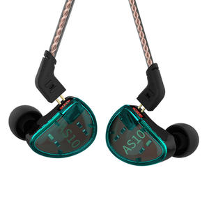 Casque filaire KZ AS10 HiFi Stéréo, Écouteurs intra-auriculaires à 5 armatures équilibrées <span class=keywords><strong>avec</strong></span> ANC et LHDC, Câble détachable pour DJ et scène - Product Image 2