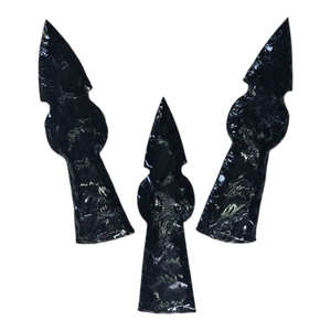 Black obsidian <b>ornamental</b> tomahawk arrowhead Handmade - Product Image 2