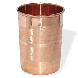 Vaso Tradicional de Cobre para Agua |   Taza Artesanal de Cobre para Bebidas, para Cocina o Bar, 10 oz - Product Image 1