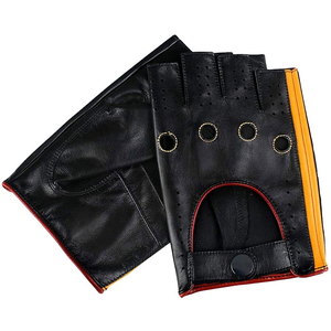 Guantes DE SEGURIDAD DE CUERO dividido de vaca común para conductor Guantes de conductor de cuero de cabra - Product Image 1