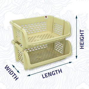 Estante de almacenamiento de cocina de plástico desmontable de un solo nivel respetuoso con el medio ambiente de calidad, soporte para PC, fabricado en Malasia - Product Image 1