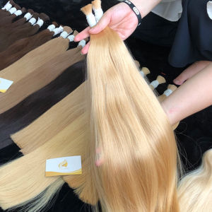 100% Extensions de cheveux humains bruts vietnamiens de haute qualité Tissage de cheveux à cuticules droites naturelles - Product Image 1