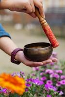 Bol chantant tibétain martelé à la main pour la méditation de guérison par le son Yoga Mindfulness cadeau spirituel