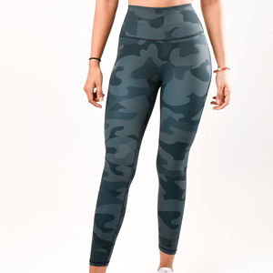 Leggings de Compresión de Punto de Longitud Completa, Cintura Media, Color Sólido, para Mujer, Secado Rápido, para Gimnasio, Fitness, Correr, Yoga, Ejercicio, Ropa Cómoda - Product Image 1