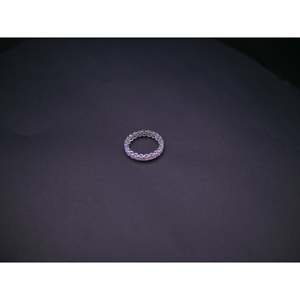 Premium Full Eternity Bezel Set Round CZ Band <b>Ring</b> White Gold Finish 360 Degree Stone Coverage Slim Elegant Stackable Jewelry - Product Image 2