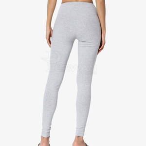 Mallas de Yoga para mujer con logotipo personalizado de alta calidad, cintura elástica, Spandex sólido/Material de poliéster, secado rápido, transpirable, razonable - Product Image 2