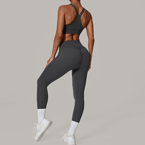 Pantalones de Yoga Deportivos Transpirables de Cintura Alta, Modernos, Antibacterianos, de Secado Rápido, para Correr - Product Image 4