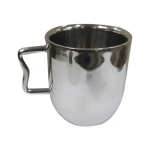 แก้วกาแฟสเตนเลสสีเงินพร้อมช้อนสำหรับเครื่องดื่มแก้วกาแฟของขวัญมาใหม่ล่าสุดดีไซน์สุดหรู - Product Image 4