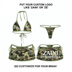 Premium 220 GSM 100% Polyester Solid High Waist Plunge <b>Neck</b> Bikini Set Custom Sublimation Print Anti-Bacterial <b>Heat</b> Transfer - Product Image 1
