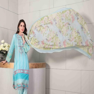 Tawakkal Volume Eshal's Fashion Designer 3-Piece Ladies Trajes de lino Pakistan Indian Digital Print Bordado Lawn Cotton Salwar - Product Image 5