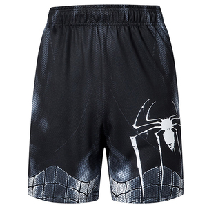 Pantalones Cortos Deportivos con Estampado de Spiderman para Hombre, Cintura Elástica, Secado Rápido, Tejido de Poliéster, Corte Atlético Informal de Tiro Medio - Product Image 2
