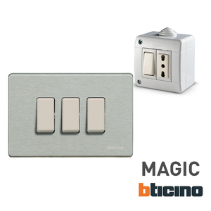 Per BTicino 5001 serie 16 Ampere interruttore unipolare bianco parete interruttori - Product Image 3