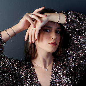 <b>Chain</b> <b>Bracelet</b> Geometric Shape Round Cut Zircon Stone Turkish Handmade Wholesale 925 Sterling <b>Silver</b> Jewelry - Product Image 5