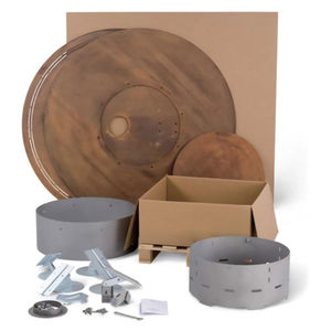 Mesa de Fogata Multifuncional de Acero Corten para Exteriores, Mesa para Leña Ecológica para Fiestas en el Patio, para Todas las Estaciones - Product Image 4