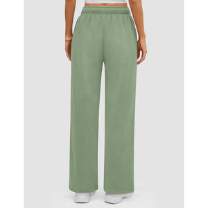 Wholesale Custom polyester Cotton French Terry pants for <b>women</b> Trousers <b>Jogger</b> Wear Pants Trousers Oversized Sweatpants - Product Image 5