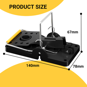 Polystyrene <strong>Mouse</strong> <strong>Trap</strong> Powerful Stainless <strong>Steel</strong> Spring High Sensitive Reusable Rat <strong>Trap</strong> Indoor Outdoor Pest Control - Product Image 5