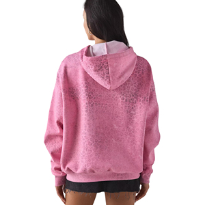 Sweat à capuche personnalisé pour femme, léger, à fermeture éclair sur le devant, logo, 100% coton, écologique, séchage rapide, poches, manches longues - Product Image 3