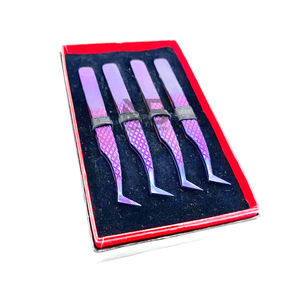 Pinzas para pestañas de diseño moderno, personalizadas, de acero inoxidable de primera calidad, herramienta de belleza profesional. - Product Image 6