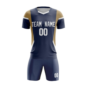 Conjunto Deportivo Profesional de Camiseta y Pantalones Cortos de Fútbol Sublimados 100% Poliéster, Diseño Personalizado para Clubes, con Cordón Ajustable y Secado Rápido - Product Image 5
