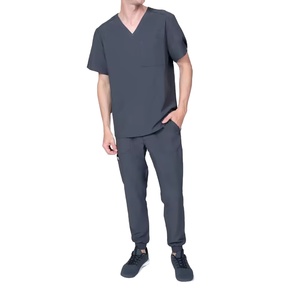 Unisex Knitted Fabric Eco-Friendly <b>Scrub</b> Suits for Medical Professionals Soft Breathable Wrinkle Resistant Includes Top 2026 - Product Image 1