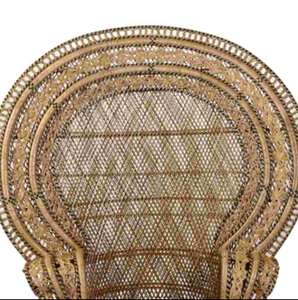 Madina นกยูงเก้าอี้หวายสีน้ำตาลอ่อนพร้อมรูปทรงที่เป็นเอกลักษณ์เฟอร์นิเจอร์บ้านใหม่สำหรับห้องนั่งเล่นและโรงแรม - Product Image 3