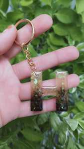 Porte-clés Lettre Unique en Résine Fait Main Cadeau Initial A Z Personnalisé - Product Image 5