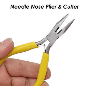 Pince à bec effilé avec coupe latérale | Pince coupe-fil de précision pour la fabrication de bijoux | Outil de coupe, de pliage et d'aplatissement - Product Image 3