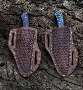 Cuchillos de Caza Profesionales Rectos de Alta Calidad a Precios Finos, Cuchillos de Caza para Exteriores y Campamento, Hojas Fijas, con Funda de Cuero - Product Image 3