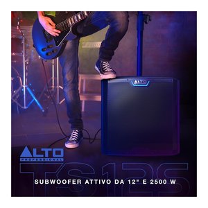 Subwoofer TrueSonic TS12S de la série TS4, modèle noir 1250W, 11400154, bass reflex passif 12 pouces, câblé, en bois - Product Image 5