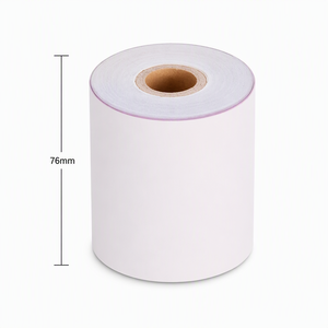 Rouleau de papier autocopiant NCR 76x76mm en gros, 2 ou 3 plis, pour impression de reçus couleur multi-copie, taille de mandrin personnalisée - Product Image 3