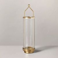 Porte-bougie cylindrique Hurricane avec chaîne - Décoration de Noël pour la maison avec une élégance luxueuse